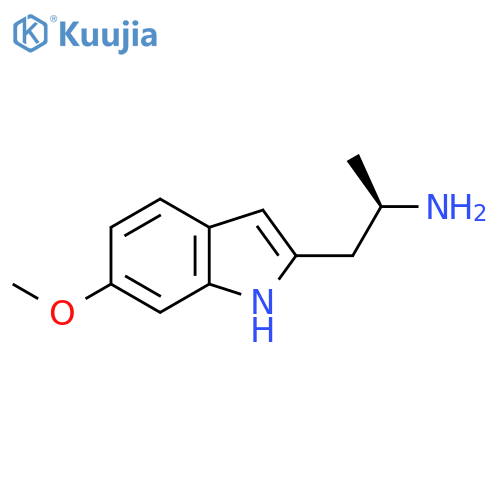 (2R)-1-(6-methoxy-1H-indol-2-yl)propan-2-amine structure