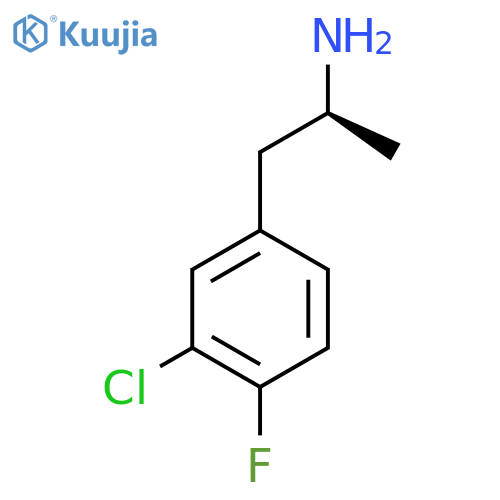 (2S)-1-(3-chloro-4-fluorophenyl)propan-2-amine structure