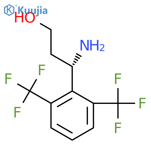 (3S)-3-amino-3-[2,6-bis(trifluoromethyl)phenyl]propan-1-ol structure