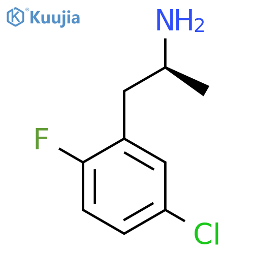 (2S)-1-(5-chloro-2-fluorophenyl)propan-2-amine structure