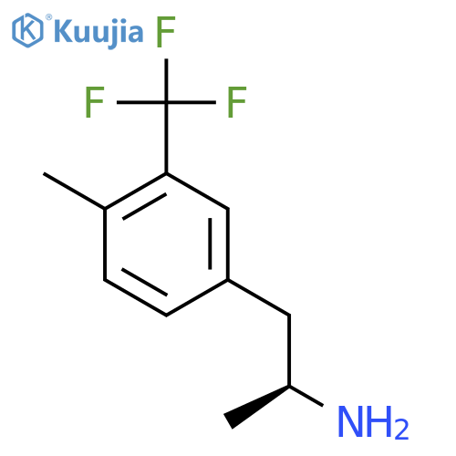 (2S)-1-4-methyl-3-(trifluoromethyl)phenylpropan-2-amine structure