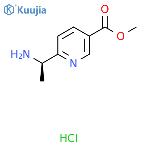 (R)-Methyl 6-(1-aminoethyl)nicotinate hydrochloride structure