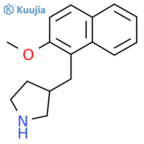 3-(2-methoxynaphthalen-1-yl)methylpyrrolidine structure