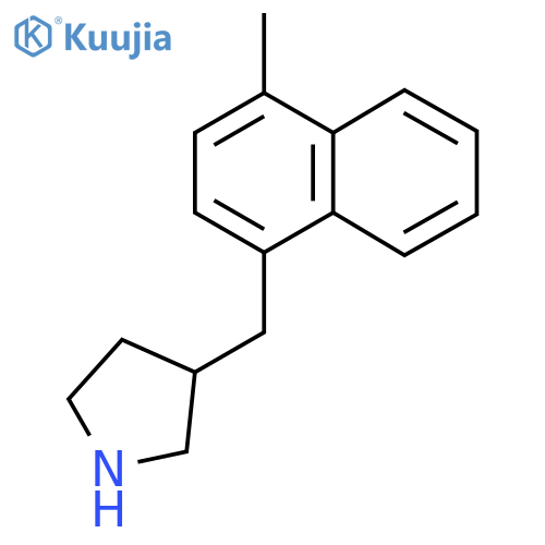3-(4-methylnaphthalen-1-yl)methylpyrrolidine structure