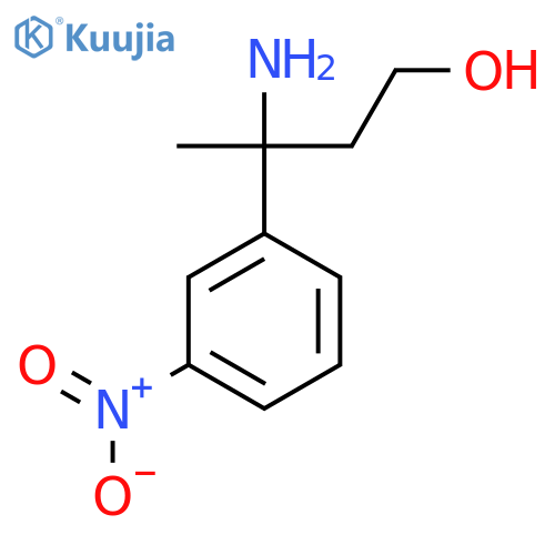 3-Amino-3-(3-nitrophenyl)butan-1-ol structure