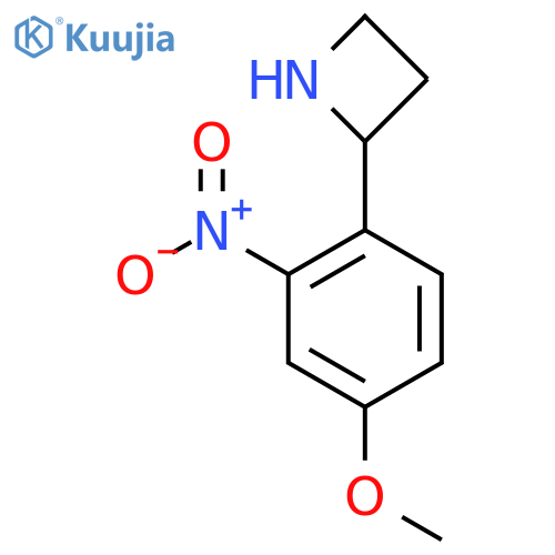 2-(4-methoxy-2-nitrophenyl)azetidine structure