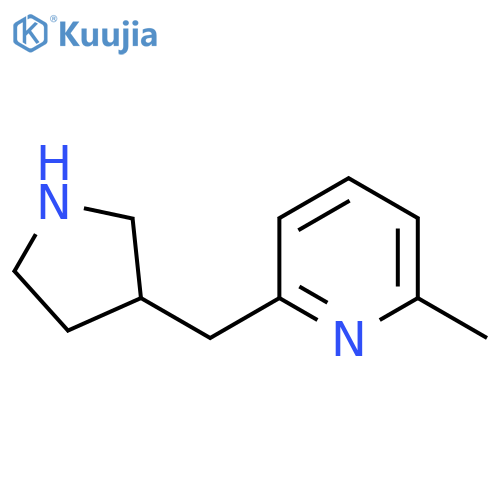 2-methyl-6-(pyrrolidin-3-yl)methylpyridine structure