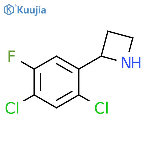 2-(2,4-dichloro-5-fluorophenyl)azetidine structure