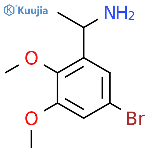 1-(5-bromo-2,3-dimethoxyphenyl)ethan-1-amine structure