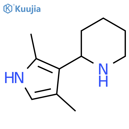 2-(2,4-dimethyl-1H-pyrrol-3-yl)piperidine structure