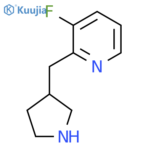 3-fluoro-2-(pyrrolidin-3-yl)methylpyridine structure