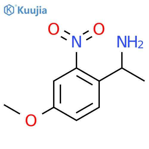 1-(4-methoxy-2-nitrophenyl)ethan-1-amine structure