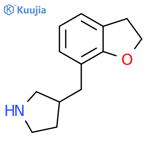3-(2,3-dihydro-1-benzofuran-7-yl)methylpyrrolidine structure
