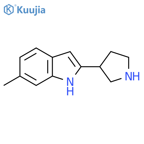 6-methyl-2-(pyrrolidin-3-yl)-1H-indole structure