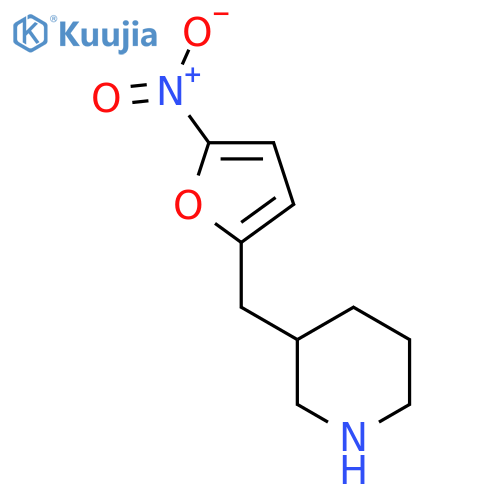 3-[(5-Nitrofuran-2-yl)methyl]piperidine structure