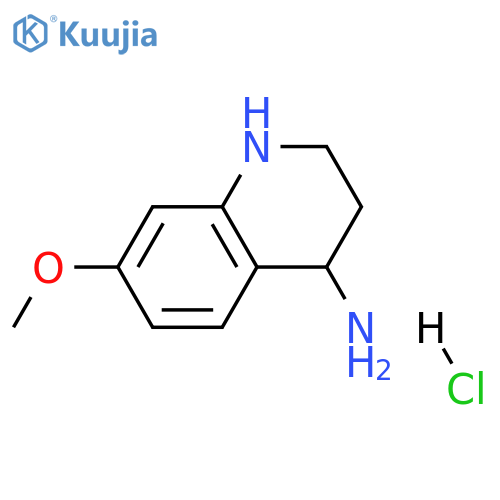 7-methoxy-1,2,3,4-tetrahydroquinolin-4-amine hydrochloride structure