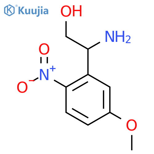 2-amino-2-(5-methoxy-2-nitrophenyl)ethan-1-ol structure