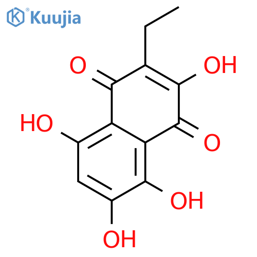 2-Ethyl-3,5,6,8-tetrahydroxynaphthalene-1,4-dione structure
