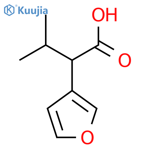 2-(Furan-3-yl)-3-methylbutanoic acid structure