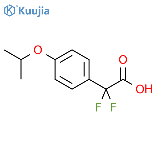 2,2-difluoro-2-4-(propan-2-yloxy)phenylacetic acid structure