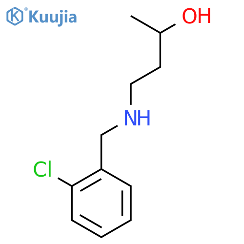 4-{(2-chlorophenyl)methylamino}butan-2-ol structure