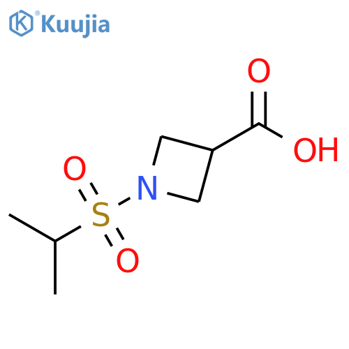 1-(propane-2-sulfonyl)azetidine-3-carboxylic acid structure