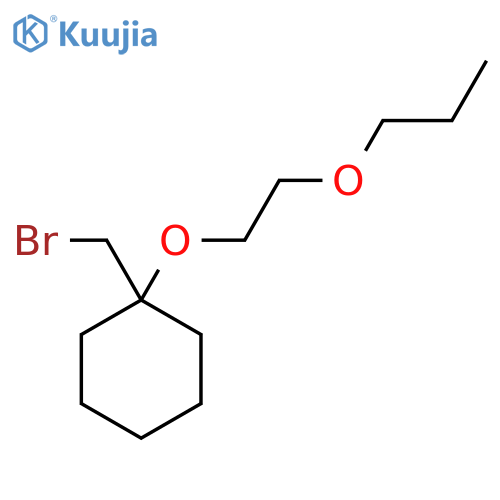 1-(bromomethyl)-1-(2-propoxyethoxy)cyclohexane structure
