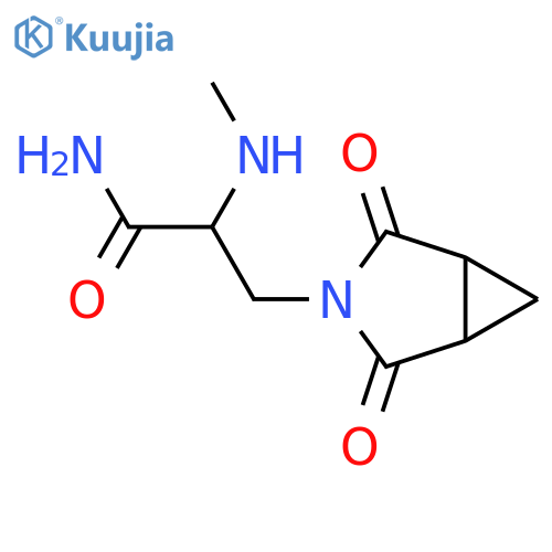 3-{2,4-dioxo-3-azabicyclo3.1.0hexan-3-yl}-2-(methylamino)propanamide structure