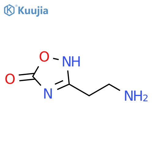 3-(2-aminoethyl)-1,2,4-oxadiazol-5-ol structure