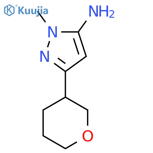 1-methyl-3-(oxan-3-yl)-1H-pyrazol-5-amine structure