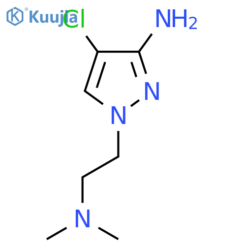4-chloro-1-2-(dimethylamino)ethyl-1H-pyrazol-3-amine structure
