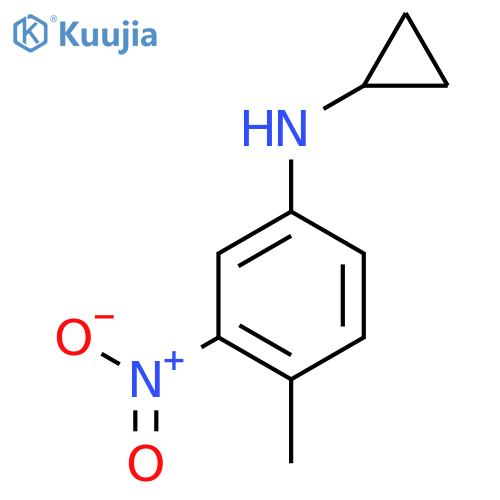 Cyclopropyl-(4-methyl-3-nitro-phenyl)-amine structure
