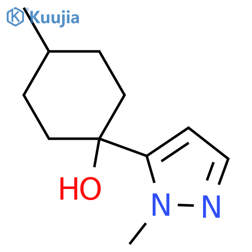 Cyclohexanol, 4-methyl-1-(1-methyl-1H-pyrazol-5-yl)-  structure