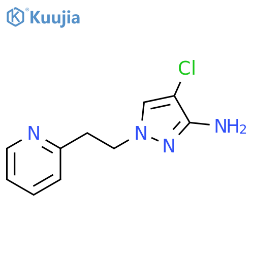 4-chloro-1-2-(pyridin-2-yl)ethyl-1H-pyrazol-3-amine structure