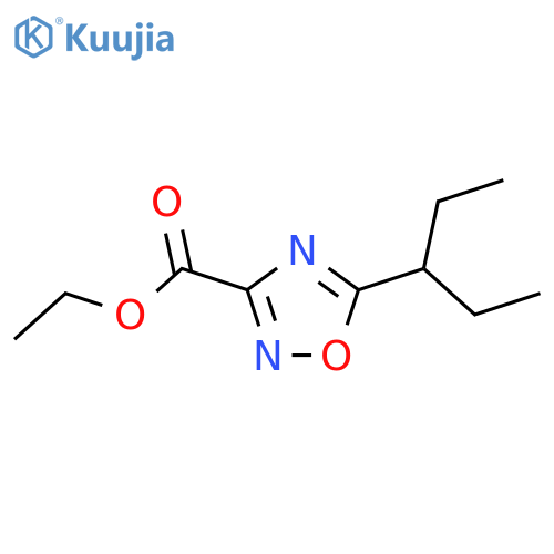 ethyl 5-(pentan-3-yl)-1,2,4-oxadiazole-3-carboxylate structure