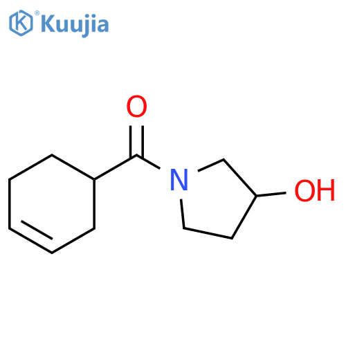 1-(cyclohex-3-ene-1-carbonyl)pyrrolidin-3-ol structure