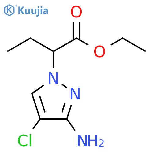 ethyl 2-(3-amino-4-chloro-1H-pyrazol-1-yl)butanoate structure