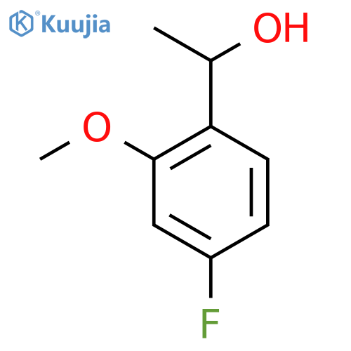 1-(4-fluoro-2-methoxyphenyl)ethan-1-ol structure
