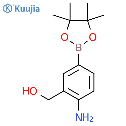[2-Amino-5-(tetramethyl-1,3,2-dioxaborolan-2-yl)phenyl]methanol structure