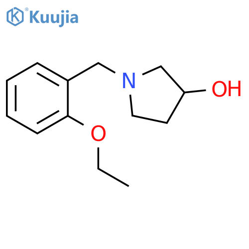 1-[(2-ethoxyphenyl)methyl]pyrrolidin-3-ol structure