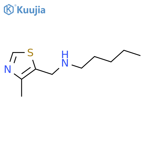 (4-methyl-1,3-thiazol-5-yl)methyl(pentyl)amine structure