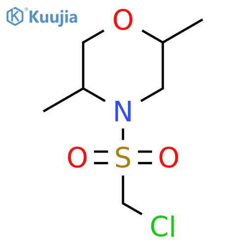 Morpholine, 4-[(chloromethyl)sulfonyl]-2,5-dimethyl- structure