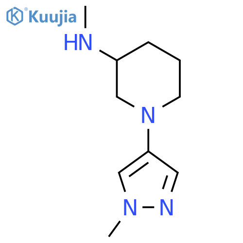 N-methyl-1-(1-methyl-1H-pyrazol-4-yl)piperidin-3-amine structure