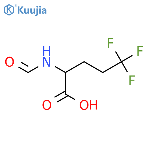 5,5,5-trifluoro-2-formamidopentanoic acid structure