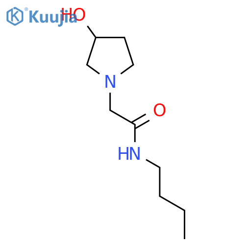 N-Butyl-2-(3-hydroxypyrrolidin-1-yl)acetamide structure