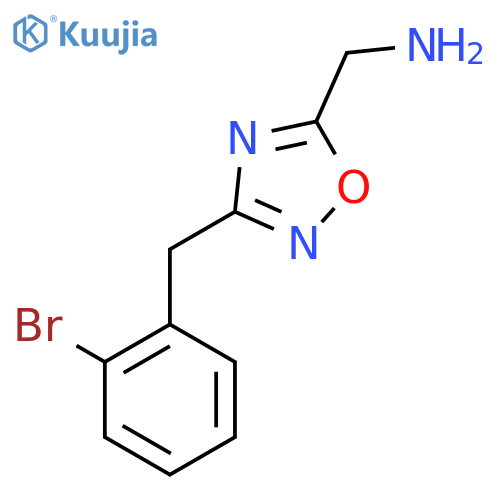 [3-(2-Bromobenzyl)-1,2,4-oxadiazol-5-yl]methanamine structure