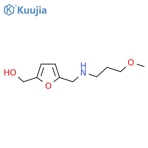 (5-{(3-methoxypropyl)aminomethyl}furan-2-yl)methanol structure