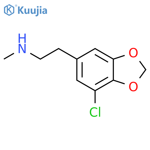 2-(7-chloro-1,3-dioxaindan-5-yl)ethyl(methyl)amine structure