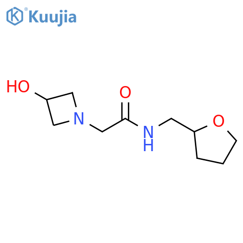 2-(3-hydroxyazetidin-1-yl)-N-[(oxolan-2-yl)methyl]acetamide structure