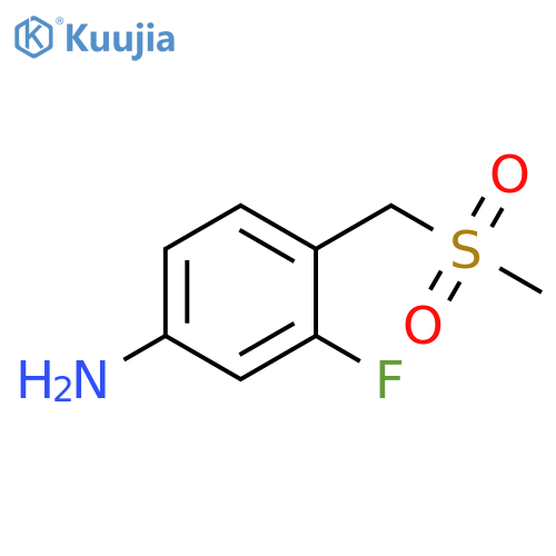3-fluoro-4-(methanesulfonylmethyl)aniline structure